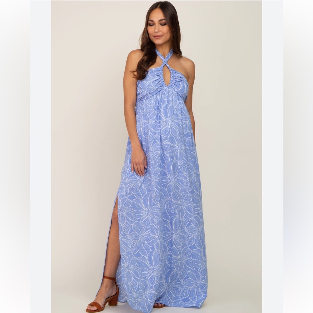 Halter Maternity Dress
